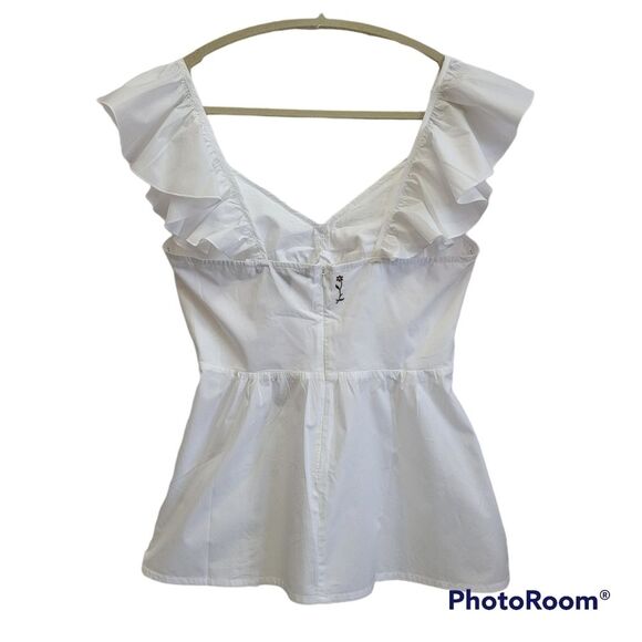 FRENCH CONNECTION Azana Ruffle Empire Top SIZE 8 - Picture 4 of 13